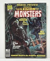 Front cover of Marvel Preview comic magazine The Legion Of Monsters #8 showing Morbius the Living Vampire and monster artwork.
