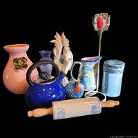 Overview of the entire lot with all items arranged together