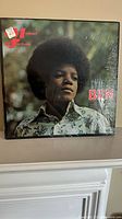 Front cover of the 1972 Ben vinyl LP showing Michael Jackson's portrait.