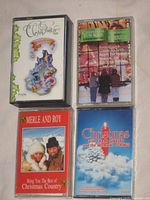 Front view of four cassette cases showing cover art