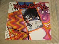 Front cover showing Krush Groove title art and photo collage