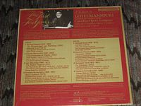Back cover listing tracks, artists and tribute details