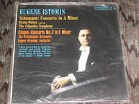 Front cover showing Eugene Istomin portrait and track listing