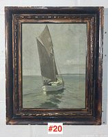 Framed painting overall view