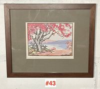 Framed print overall view