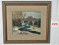 Framed painting overall view