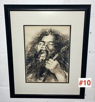 Full framed artwork showing mat and frame