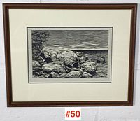 Framed print overall view