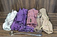 Cloth wrap pouches for flatware storage