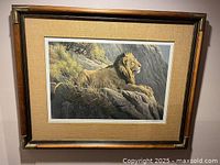 Full view of framed print showing overall appearance and matting