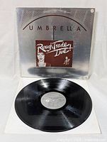 Image of the vinyl record itself, black with grey center label