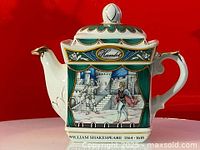 Front view showing Hamlet scene and Sadler branding with gold detailing.