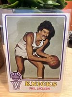 Front of 1974 Topps Phil Jackson basketball card showing player in Knicks uniform and card number 71.