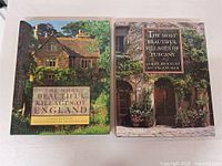 Front covers of the two coffee table books: 'The Most Beautiful Villages of England' and 'The Most Beautiful Villages of Tuscany'