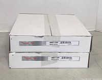 Two sealed Raybestos boxes each labeled 980113R brake rotor, stacked on a white surface against a white background.