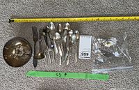 Overview of all items laid out with measuring tape