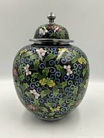 Full front view of jar with lid in place