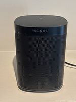 front panel view showing Sonos logo and mesh grille