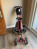 Front view of the cart showing full frame and wheels