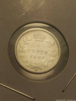 Reverse showing crown, wreath, date 1880, mint mark H