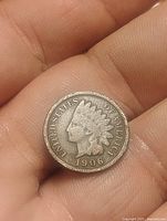 Obverse of 1906 Indian Head cent