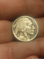 Obverse view showing Native American and 1913 date