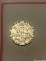 Reverse showing beaver design, denomination and date 1937