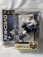 Front view of sealed Alexander Ovechkin figure in blister package