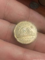 Reverse showing beaver, denomination, date