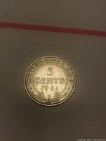 Reverse showing NEWFOUNDLAND 5 CENTS 1941