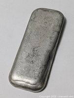 Full view of pewter ingot bar