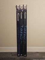 Three tall rectangular Fathead boxes standing vertically showing branding and packaging