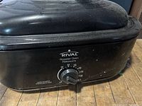 Front view showing Rival logo and temperature dial