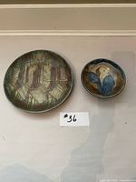 Both plate and bowl side by side on neutral background