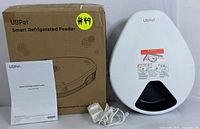 UBPet Smart Refrigerated Pet Feeder in original box with AC adapter and cable.