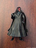 Front view of the Darth Maul figure showing detailed hooded robe and painted face.