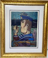 Full view of the framed print showing entire artwork and frame.