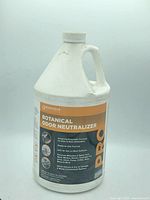 Photo of a one gallon white plastic jug labeled Bioesque Solutions Botanical Odor Neutralizer Pro Formula.