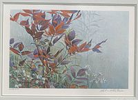 Front view of framed print showing full artwork, mat and frame