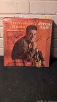 Front cover of Jerry Vale vinyl album 'Arrivederci Roma' showing vintage portrait and title.