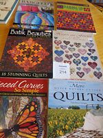 All six quilting book front covers
