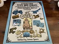 Front cover image of the collectible vintage toys and games book published by Sears, Roebuck and Co., featuring illustrations of toys from the 1920s and 1930s.