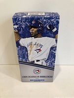 Box front of Edwin Encarnacion bobblehead showing player photo and branding.