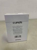 Back of the Cupios Hypnosis box with product information, bar code, and usage instructions.