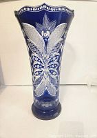 Front view of vase on white background