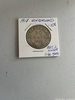 Reverse side showing denomination '50 CENTS 1918' and wreath design