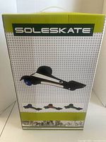 Front of sealed SoleSkate box showing product image