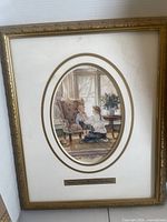 Front view of framed print showing artwork, matting and frame