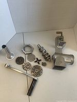 All grinder components laid out