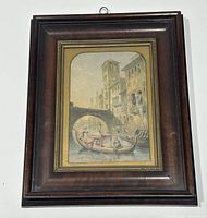 Framed antique print showing the overall condition and presentation.